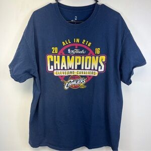 Cleveland Cavs Cavaliers Tshirt Blue Sz XL NBA Basketball Fanatics Brand 2016